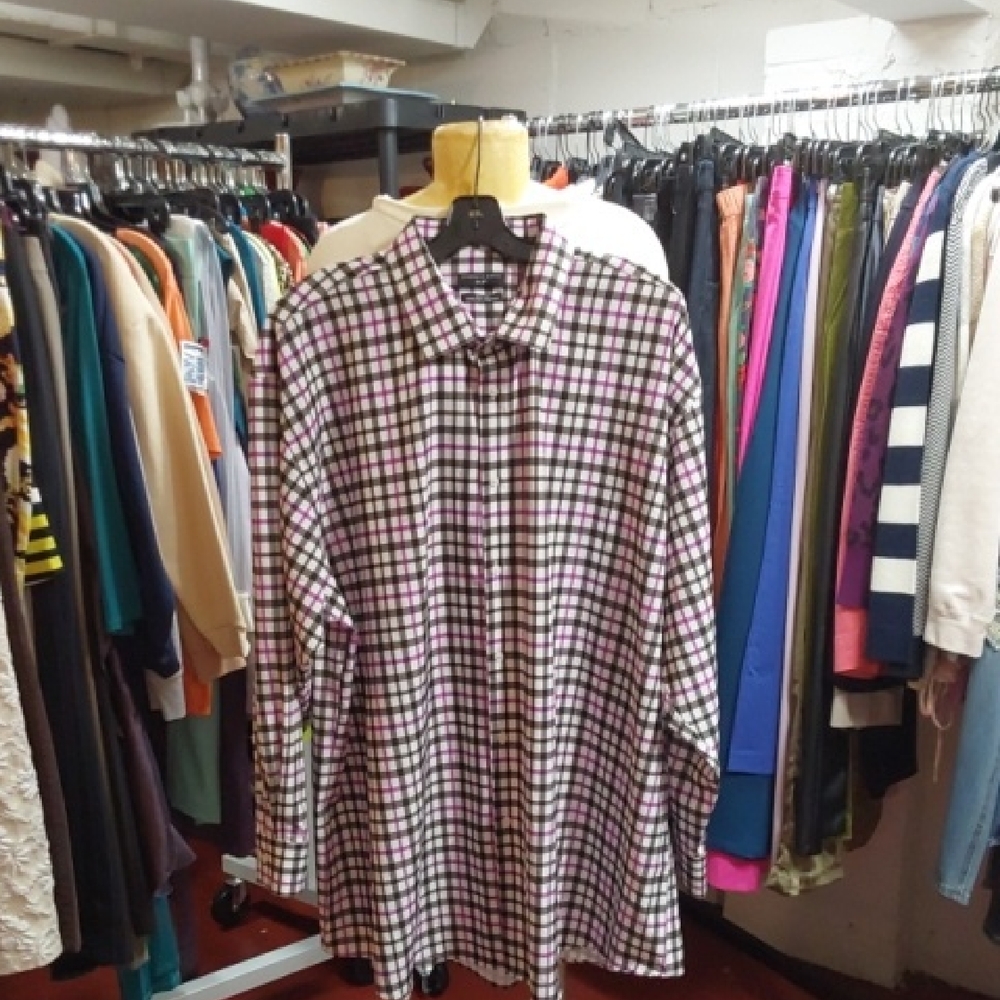 Big And Tall Men's Multicolor Checkered Shirt